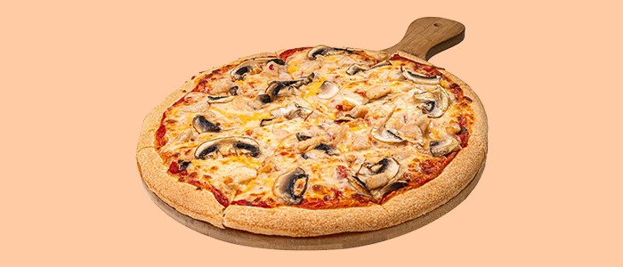 Chicken Mushroom Pizza  10" 